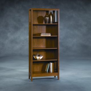 Sauder August Hill Library Bookcase in Oiled Oak