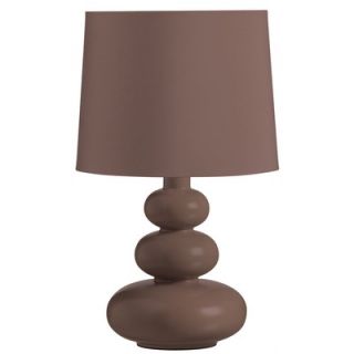 Dainolite Ceramic Base Table Lamp in Chocolate Matt Glazed   CL2139