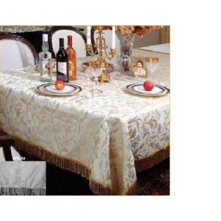 Violet Linen Luxury Damask Design 60 X 160 Tablecloth   Luxury