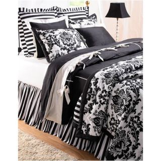 Amity Home Black Damask Quilt Collection   Black