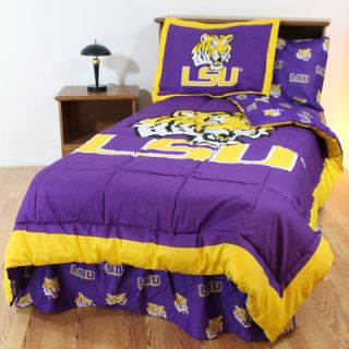 College Covers LSU Bed in a Bag with Team Colored Sheets