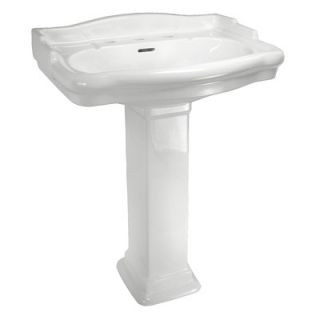 Elizabethan Classics English Turn Pedestal Sink Top with 4 Centers