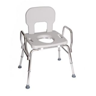 Eagle Health Shower Chair with Cut Out Seat, Back, and Arms