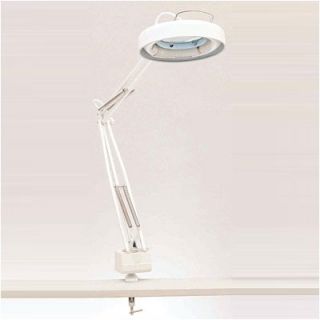 Lite Source Magnify Lite Magnifier Lamp in White with 3 Diopters