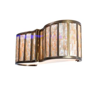 Varaluz Affinity Sustainable Shell Two Bath Light in New Bronze