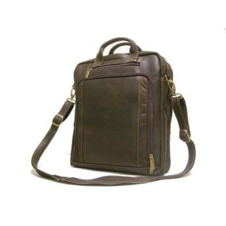 Le Donne Leather Distressed Leather Vertical Laptop Briefcase   DS