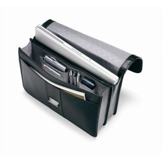 Samsonite Flap Over Leather Briefcase   43120 1041