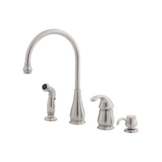 Price Pfister Treviso One Handle Widespread Kitchen Faucet with Side