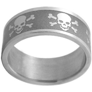 Trendbox Jewelry Skull and Crossbones Spinner Band Ring   SR189