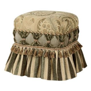 Jennifer Taylor Contessa Fabric Ruffle Skirt Ottoman   2362