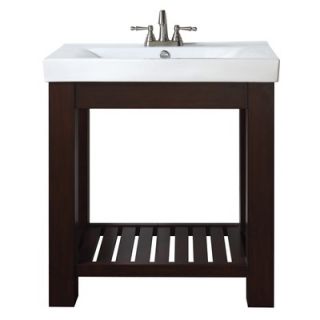 Avanity Lexi 30 Vanity with Integrated Vitreous China Top in Light