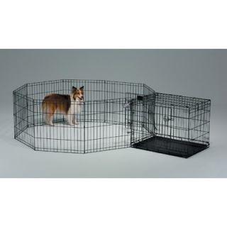 Midwest Homes For Pets Exercise Pen without Door in Black Finish