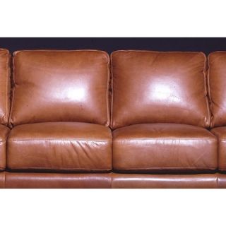 Omnia Furniture Prescott 4 Seat Sofa Leather Living Room Set   PRE