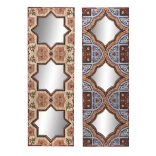 Aspire Colorful Wall Plaque with Mirror (Set of 2)
