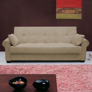 LifeStyle Solutions Casual Microfiber Convertible Sofa   CC ROX JH