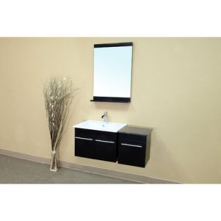 Bellaterra Home Fairfax Bathroom Mirror in Black   203172 MIRROR