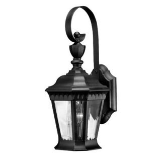 Hinkley Lighting Camelot Wall Lantern with Scroll in Black