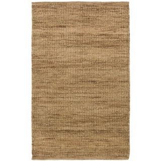 Classic Home Cut Pile Solid Wool Brown Rug