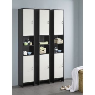 Tvilum Oceana Tall Two Door, Two Shelf Bathroom Cabinet   841332051