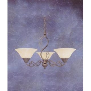  Jazz 3 Up Light Chandelier with Marble Glass Shade   233 513
