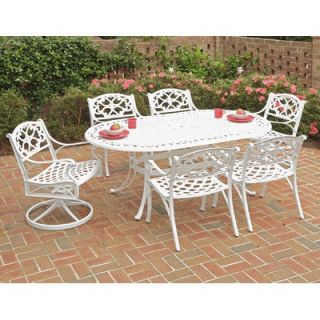 Home Styles Biscayne 7 Piece Dining Set with Swivel and Arm Chairs