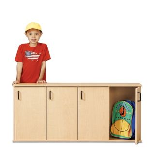 Four Section Stackable Locker with Doors
