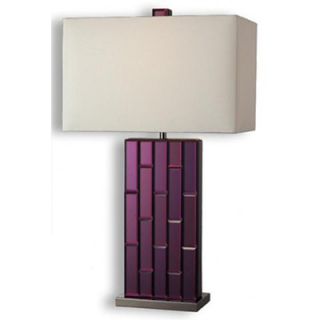 Dimond Lighting Avalon One Light Table Lamp in Purple Mirror and Black