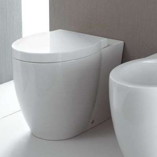 GSI Collection Panorama Round White Ceramic Floor Toilet