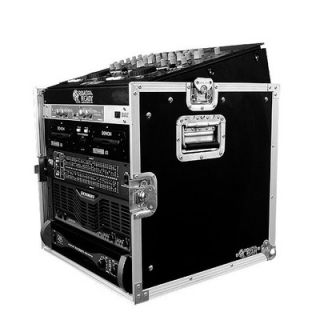 Road Ready DJ / Mi Slant Rack System   10U Slant Mixer Rack / Vertical