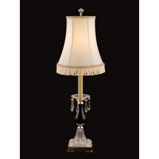 Dale Tiffany Crystal Accent Table Lamp in Chrome