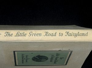 RARE Little Green Road to Fairyland Vintage Childrens Book Fairytales