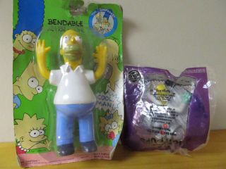 1990 Jesco Groening Simpsons Homer Bendy Bendable with Spooky Light up