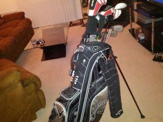 Complete Mens Golf Set Year and a Half Old Irons Driver Woods Bag High