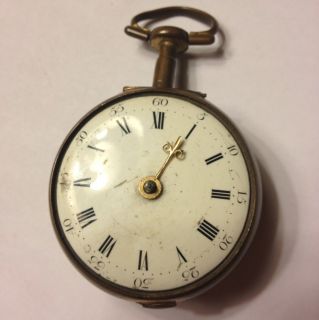 Verge Escapement Pocket Watch Thomas Hill London 1288 CA 1775