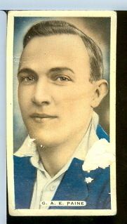 1930s cricket tennis golf tobacco card george paine time left
