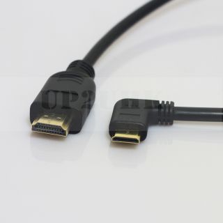 Cable 90° Mini Micro HDMI to HDMI 0 5M Fr Canon EOS 60D 1D DSLR Rig