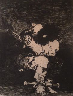 Goya  The Little Prisoner  Original Etching Well Listed