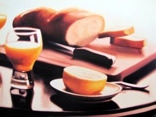 Carrie Graber Le Petite Dejeuner Signed Numbered Canvas Edition