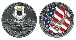 hercules c 130 air force 440th ang challenge coin time