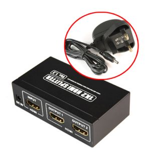 Port HDMI Splitter Hub Switch Multi 1 Input 2 Output