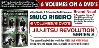 Saulo Ribeiro   Jiu Jitsu Revolution Series 2 DVD Save 50 Dollars