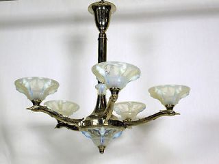 1930 french art deco chandelier by boris lacroix time left