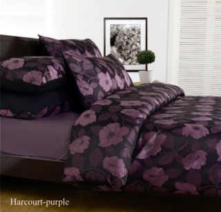 brand new queen size quilt cover set harcourt purple lovely set