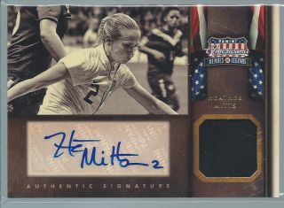 HEATHER MITTS 2012 Americana Heroes Legends AUTOGRAPH Relic 32 49