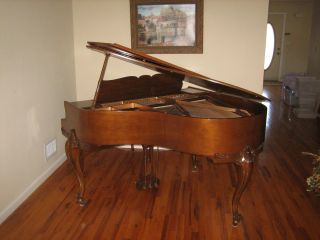 1932 HARDMAN PETIT BABY GRAND PIANO ORIGINAL UPHOLSTERED BENCH REAL