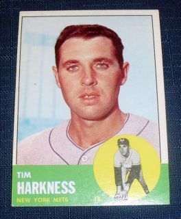 1963 Topps Baseball Tim Harkness 436 Collection Set Break NRMT 11112