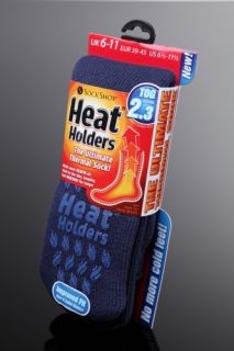 Mens Original Blue Heat Holder Thermal Slipper Socks 6 11 uk 39 45 eur