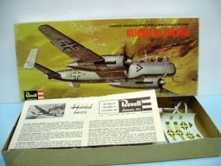  1966 REVELL 172 SCALE  HEINKEL HE 219 OWL  WWII PLASTIC MODEL KIT