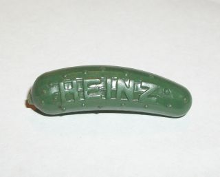 Lot 10 Vintage Heinz Pickle Advertising Pins Raised Letters