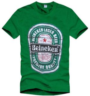 men s heineken beer green t shirt size m